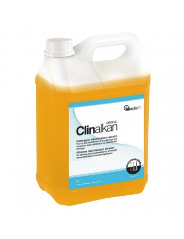 Clinalkan - Détergent désinfectant liquide alcalin - Flacon doseur - 1 L - Alkapharm